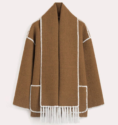 Viona | Bequeme Wollumhangjacke